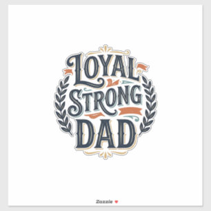 Loyal Strong Dad Vintage Engraving Shirt Design_1