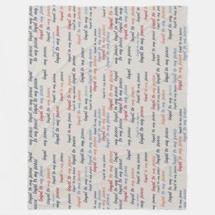 Loyal to My Peace Fleece Blanket