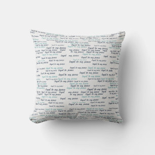 Loyal to My Peace Fleece Blanket Cushion