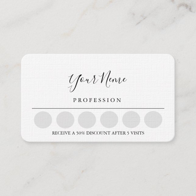 Loyality Business Card (Front)