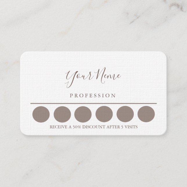 Loyality Business Card (Front)