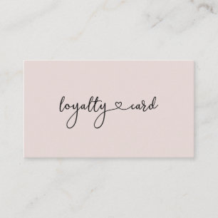 Loyalty 10 Nails Lashes Beauty Business Card