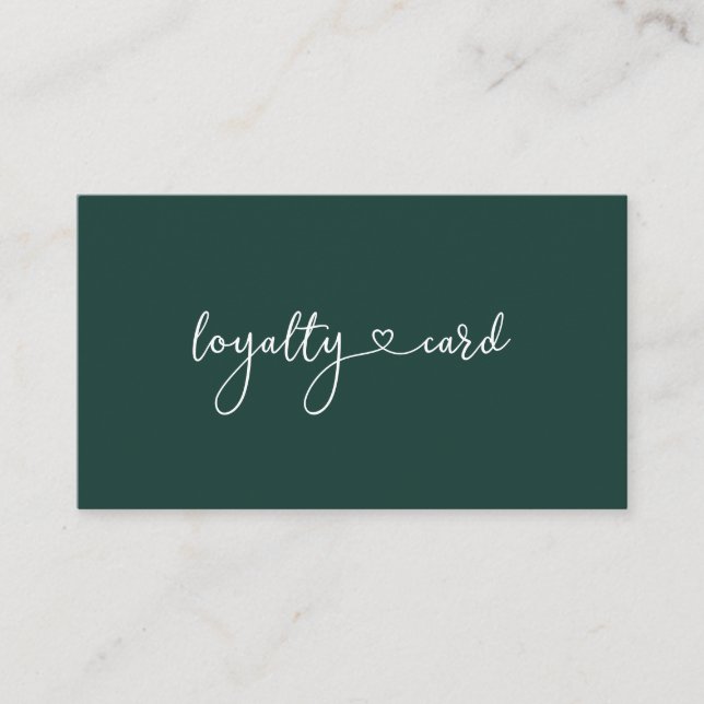 Loyalty 10 Nails Lashes Beauty Business Card (Front)