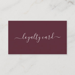 Loyalty 10 Nails Lashes Beauty Business Card