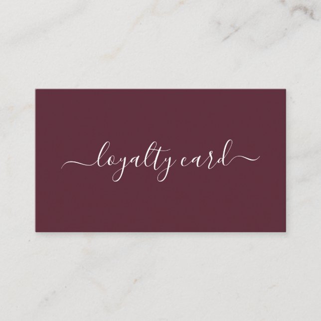Loyalty 10 Nails Lashes Beauty Business Card (Front)