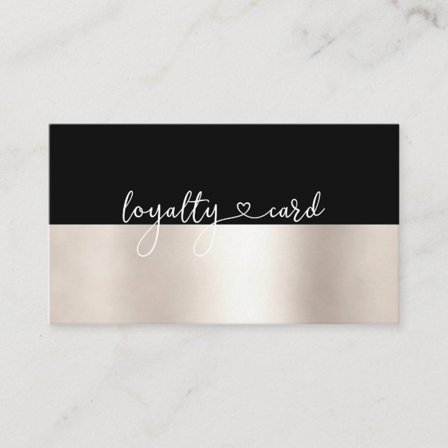 Loyalty 10 Nails Lashes Beauty Business Card (Front)