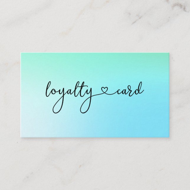 Loyalty 10 Nails Lashes Beauty Business Card (Front)