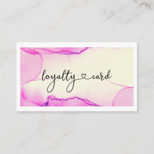 Loyalty 10 Nails Lashes Beauty Business Card