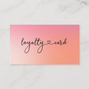 Loyalty 10 Nails Lashes Beauty Business Card