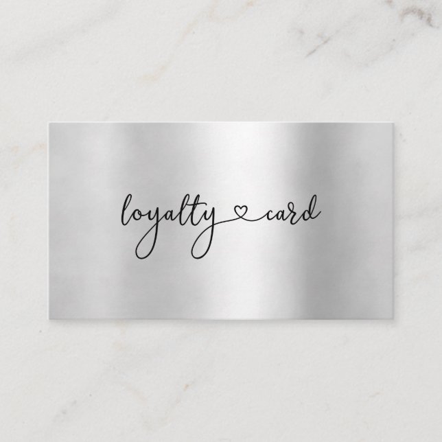 Loyalty 10 Nails Lashes Beauty Business Card (Front)