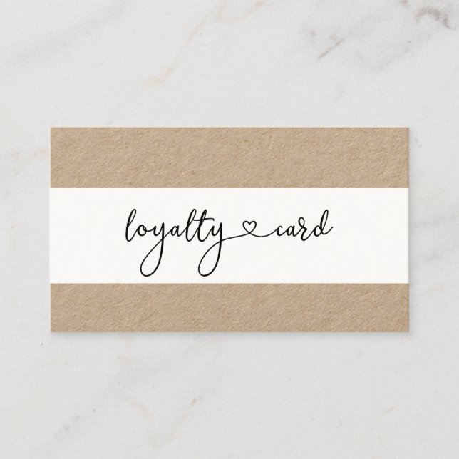 Loyalty 10 Nails Lashes Business Card Visitenkarte (Front)