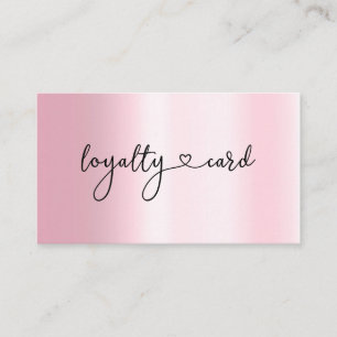 Loyalty 5 Nails Lashes Beauty Business Card