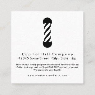 loyalty barbershop square card