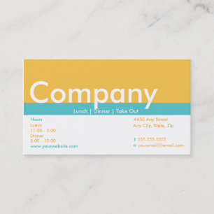 Loyalty Business Card Punch Card