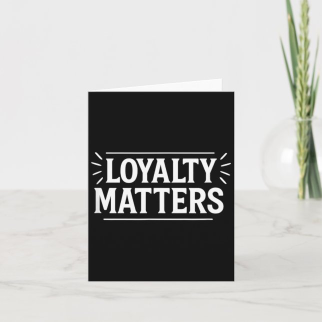 Loyalty - card (Front)