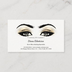 Loyalty Card 6 Beauty Salon Lashes Esthetician