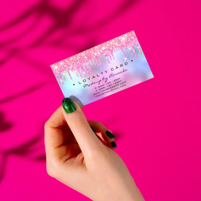 Loyalty Card 6 Punch Makeup Artist Drips Ombre (Loyalty Card 6 Punch Makeup Artist Drips Ombre)