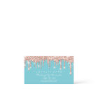 Loyalty Card 6 Punch Makeup Artist Heart Rose Blue