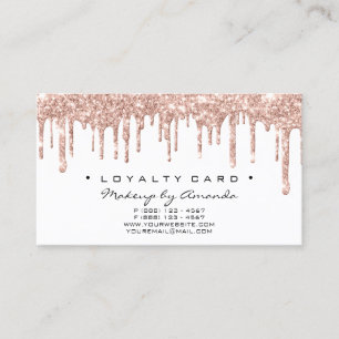 Loyalty Card 6 Punch Makeup Artist Heart Rose Spar