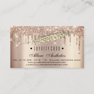 Loyalty Card 6 Punch Makeup Artist Syringe