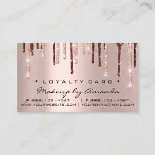 Loyalty Card 6 Punch Makeup Waxing Crown Lashes