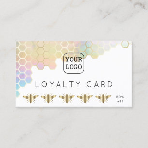 loyalty card bees honeycomb
