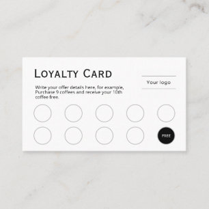 Loyalty Card, Clean and simple, professional Card