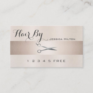 loyalty card elegant shiny bright scissors