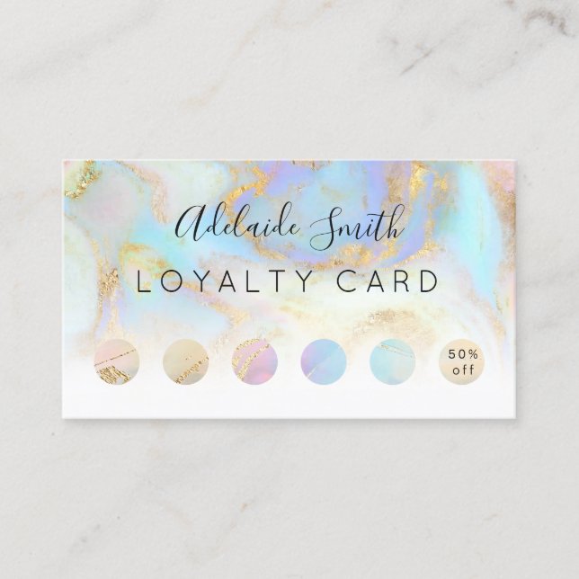 loyalty card fluid marble (Front)