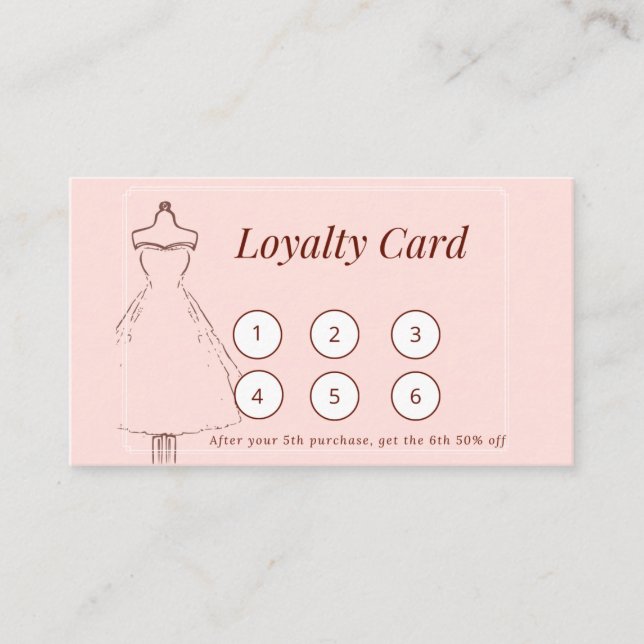 Loyalty Card for Boutique  (Front)