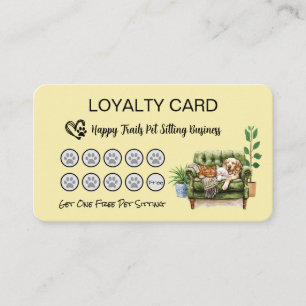 Loyalty Card for Pet Sitters and Dog Walkers