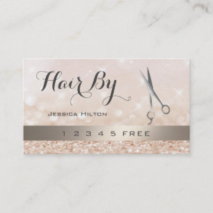 loyalty card glittery bokeh bright scissors