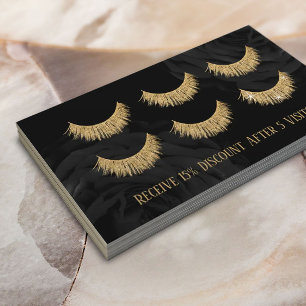 Loyalty Card   Gold Eyelash Extensions Lash Bar