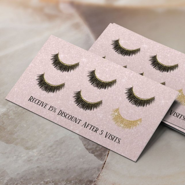 Loyalty Card | Lashes Makeup Artist Blush Pink (Creator Uploaded)