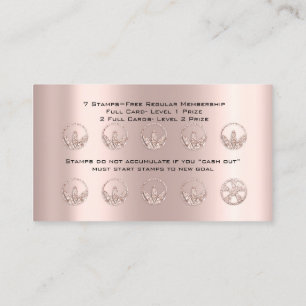 Loyalty Card Nutrition Health Herbs Rose 10 Wheel