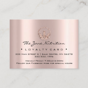 Loyalty Card Nutrition Health Herbs Rose 21