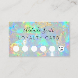 loyalty card opal gemstone 