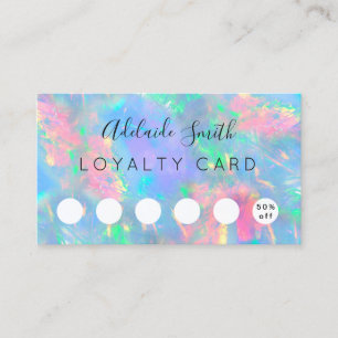 loyalty card opal gemstone effect