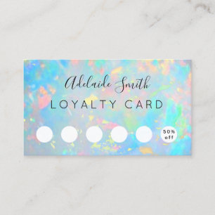 loyalty card opal texture