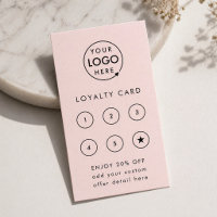 Loyalty Card | Pink Business Reward Punch Cards