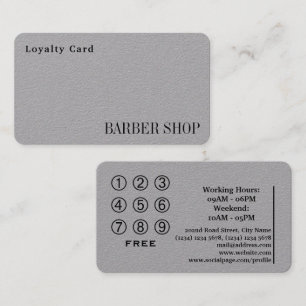 Loyalty card shop salon