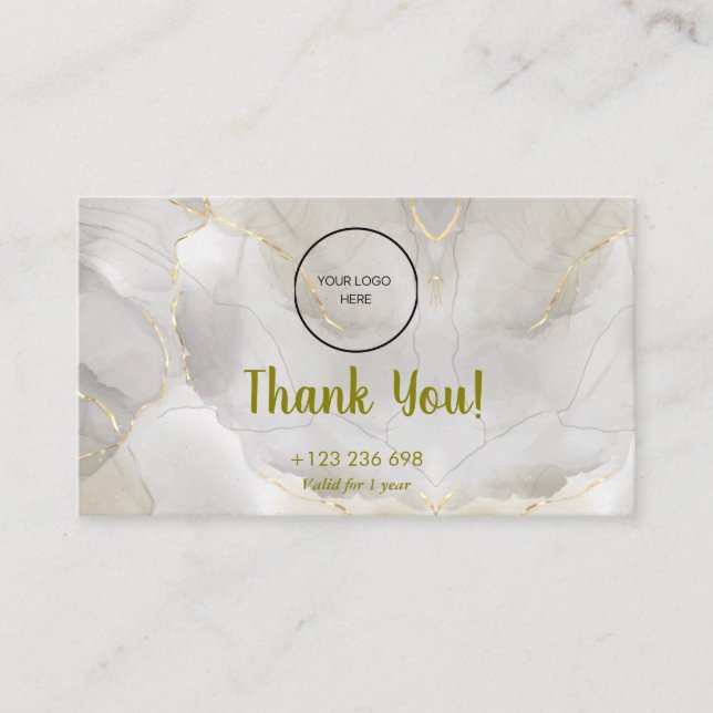 Loyalty Card Strategy for Customer Retention (Front)