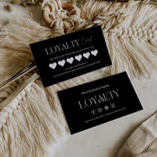 Loyalty Card Template, Boho Customer Loyalty Cards