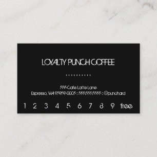 Loyalty Coffee Punch-Card