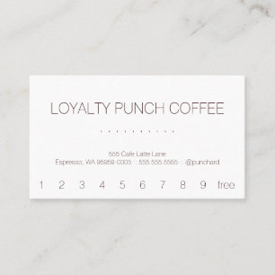 Loyalty Coffee Punch-Card