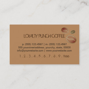 Loyalty Coffee Punch Deer Background Card