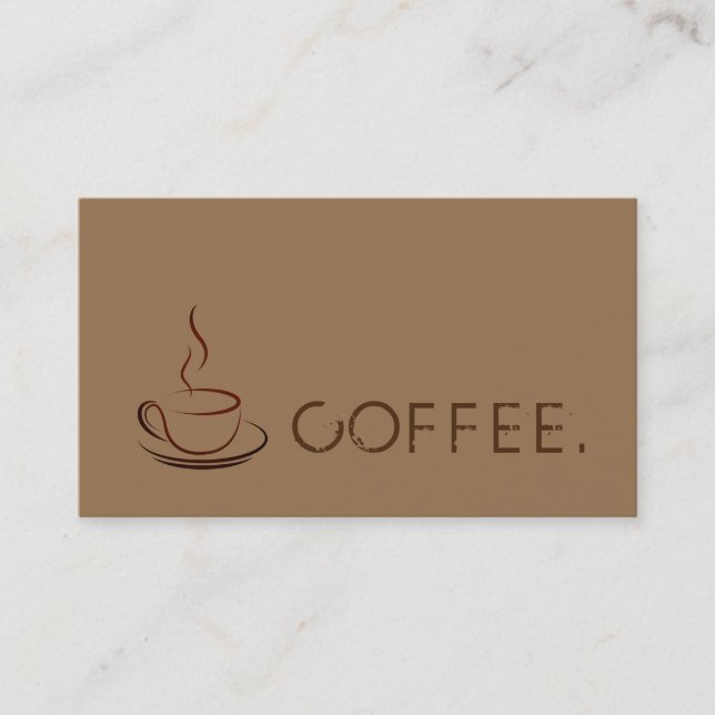 Loyalty Coffee Punch Modern Dirt Background Card (Front)