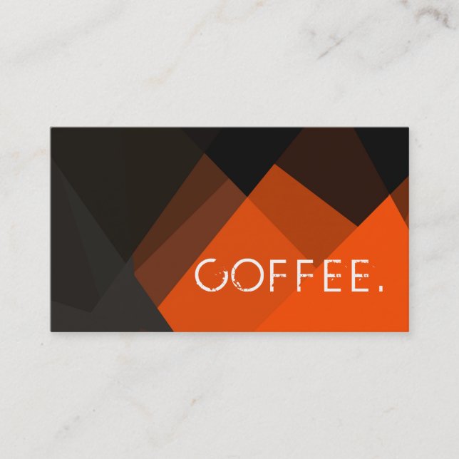Loyalty Coffee Punch Modern Mosaic Pattern #3 Card (Front)
