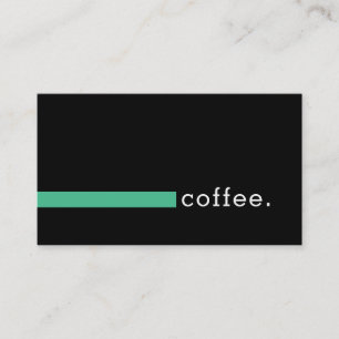 Loyalty Coffee Punch Modern Ocean Green Card