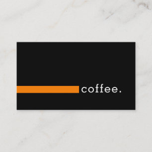 Loyalty Coffee Punch Modern Orange Card